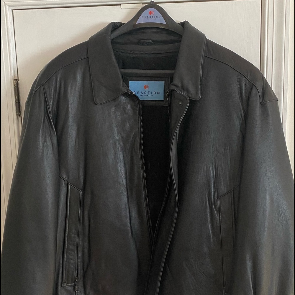 Mens Leather Jacket.  XL  Kenneth Cole